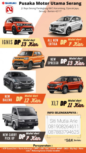 Promo Suzuki Keuntungan Extra - Promo Suzuki Cilegon 2026
